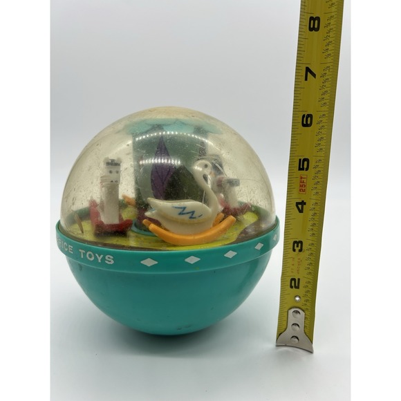 Vintage 1966 Fisher Price #165 Roly Poly Chime Ball - Picture 8 of 10